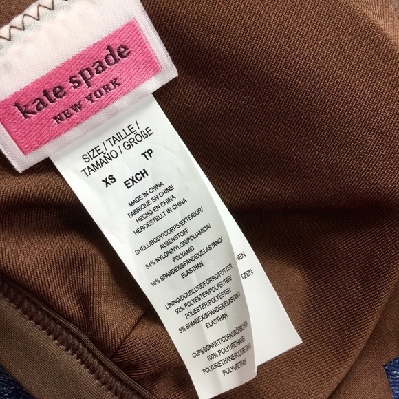 kate Spade Scalloped Edge Triangle Bikini Top NWT - Picture 8 of 8